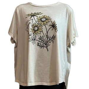🔴Floral Short Sleeve top By Ransom Size: 1X
